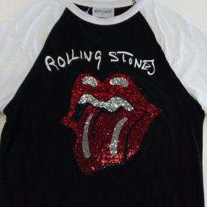 Medium Size Rolling Stone Glitter Tongue Women's t